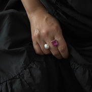 Hibiscus Pearl Ring