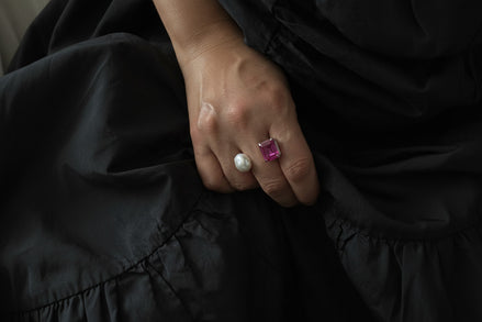 Hibiscus Pearl Ring