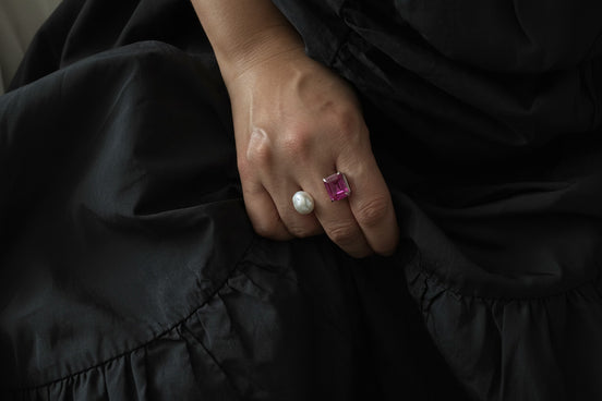 Hibiscus Pearl Ring